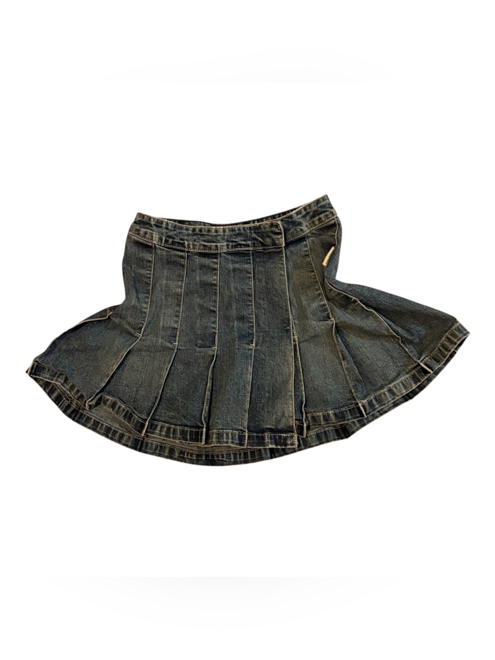 Sergio Valente Dark Blue Denim Circle Skirt